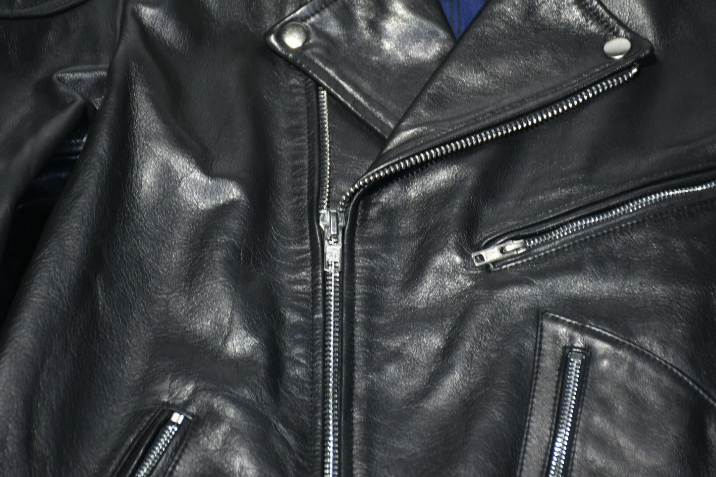 No.1921 D Pocket Biker Jacket with Padded Shoulder