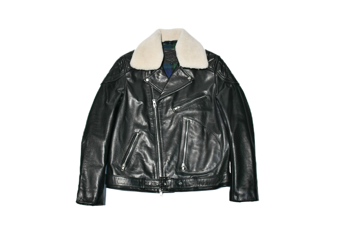 No.1921 D Pocket Biker Jacket with Padded Shoulder