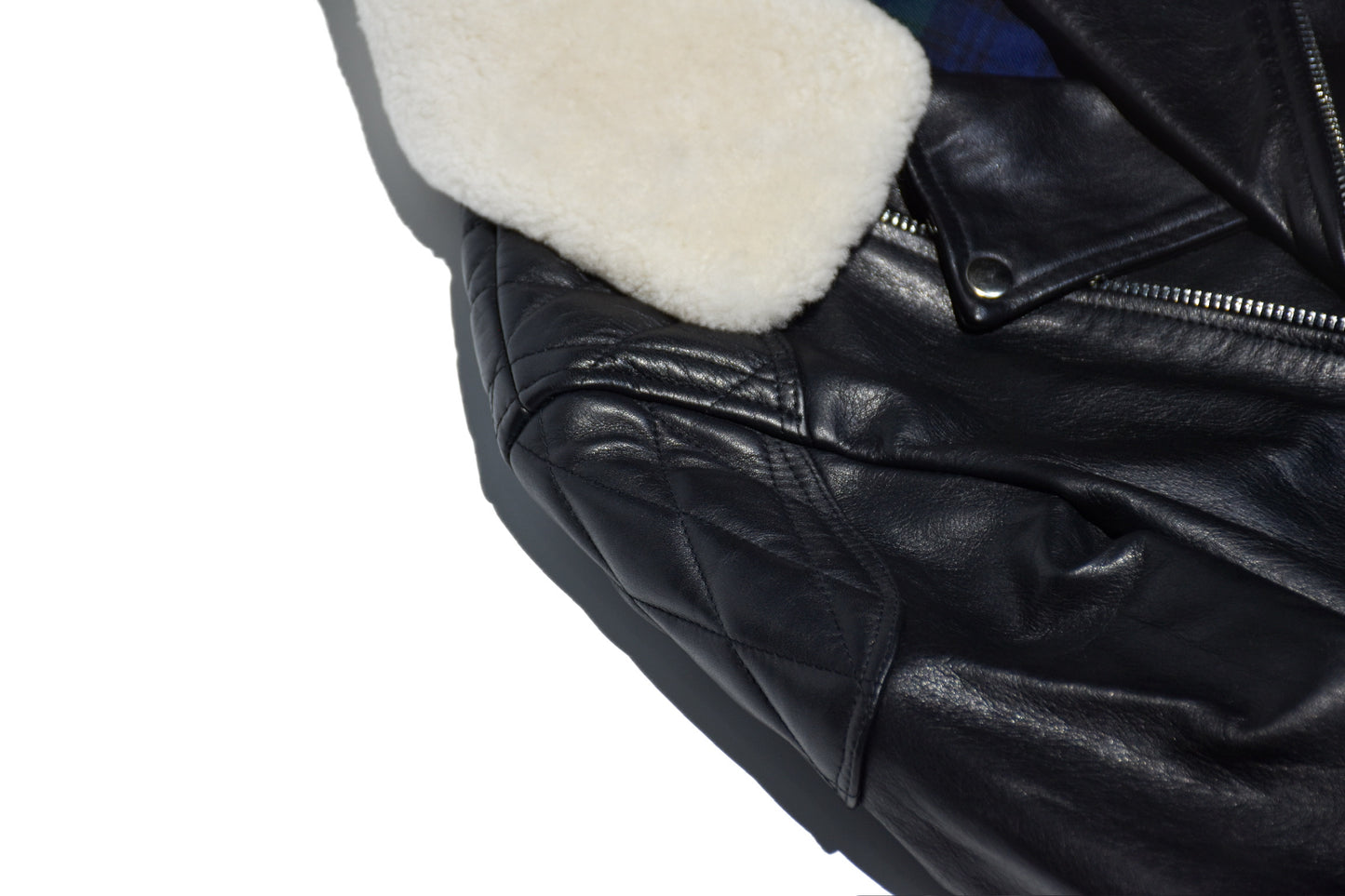 No.1921 D Pocket Biker Jacket with Padded Shoulder