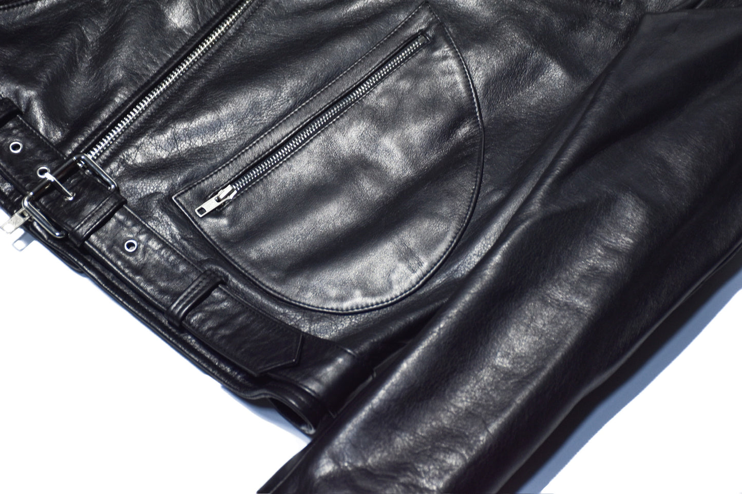 No.1921 D Pocket Biker Jacket with Padded Shoulder