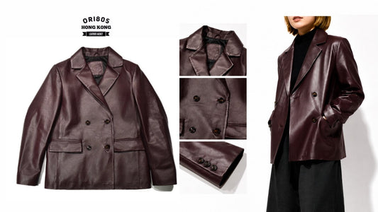 Product Spotlight: No. 98 Leather Double Breasted Blazer