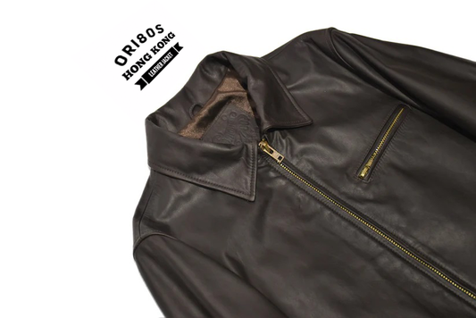 No. JS-02 Single Collar Jacket: Premium Italian Calfskin Leather Jacket