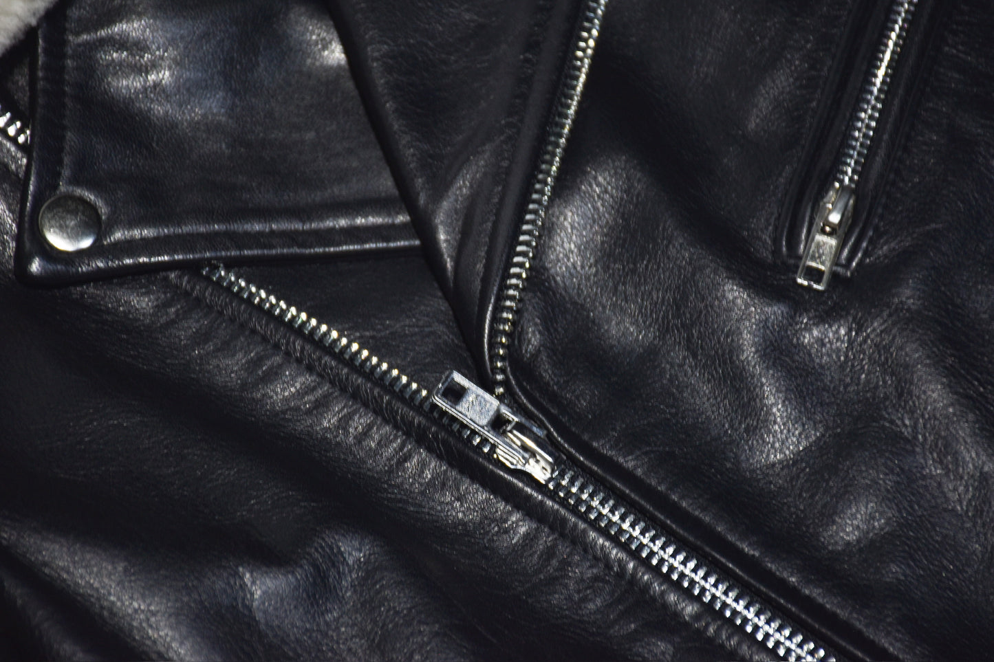 No.1921 D Pocket Biker Jacket with Padded Shoulder