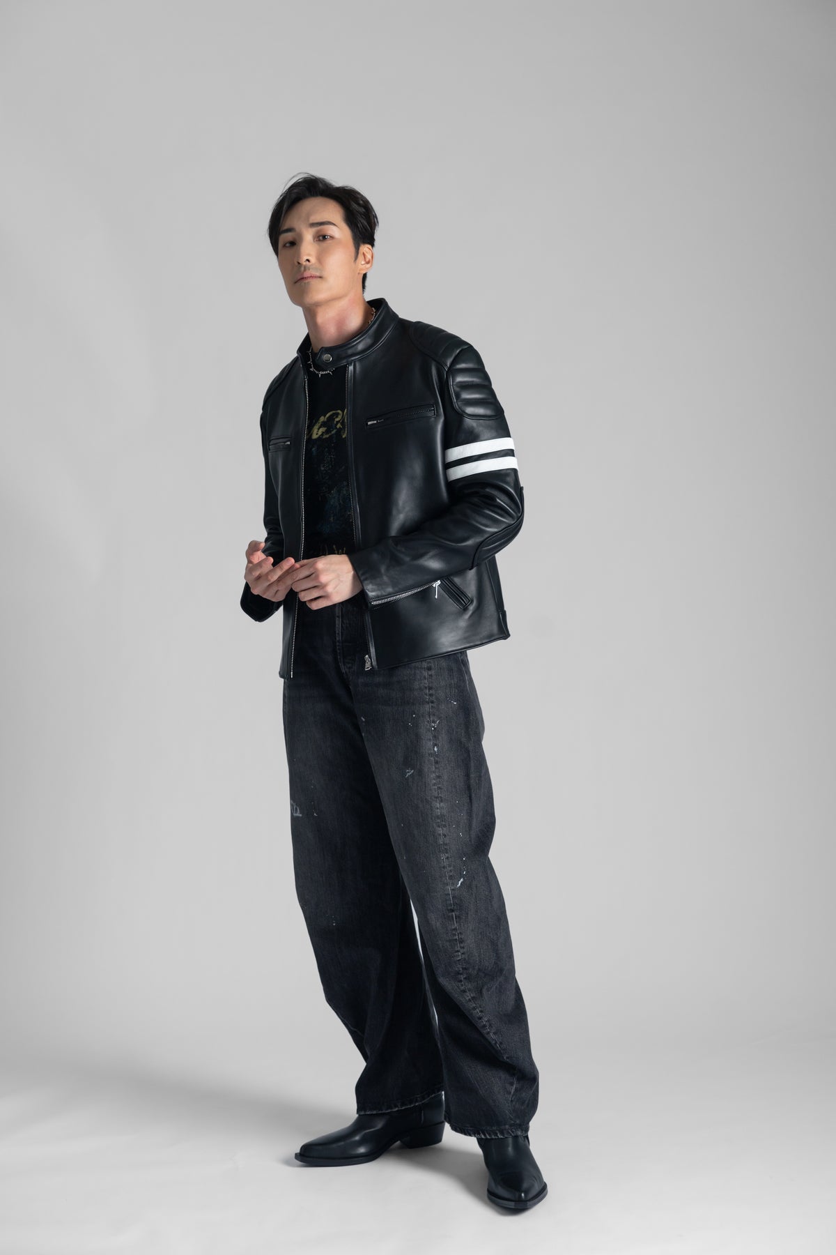 No. 69 Single Rider Jacket with Padded Shoulder