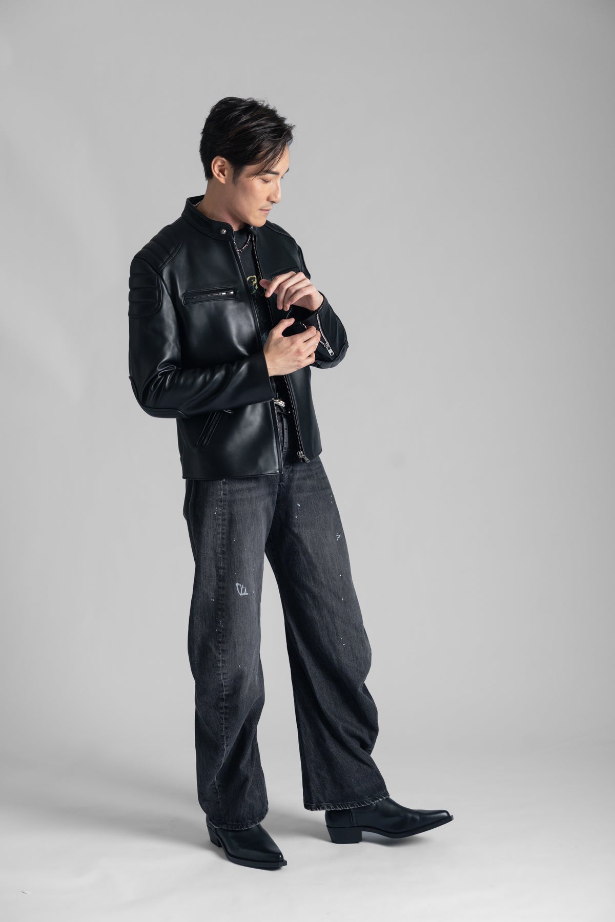 No. 69 Single Rider Jacket with Padded Shoulder