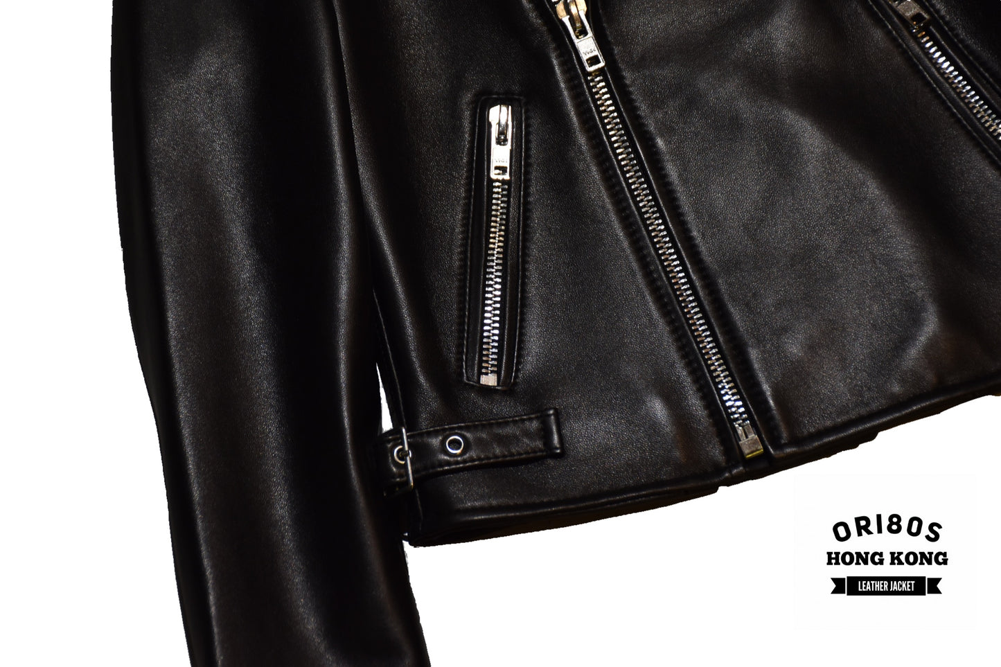 No. 95a Cropped Biker Jacket with Hoodie
